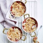 Crumble fraises rhubarbe