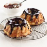 Broodpudding met chocoladeglazuur