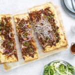 Flammkuchen met pulled pork