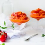 Granité van tomaten en graanjenever 