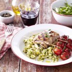Kalfslapje met gedroogde ham, mozzarella en salie