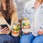 Caesarsalade “in a jar” 