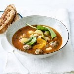 Minestrone met gehaktballetjes