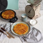 Pompoenwafels met yoghurt