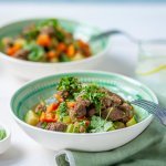 Tajine met lamsvlees en groenten 