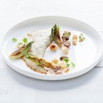 Rogfilet met little gem en kastanjechampignons