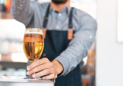 Glas met bier Glas met bier