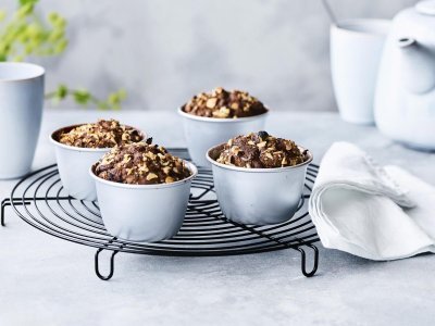 Brownies met courgette en noten