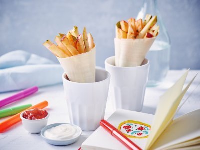 Frietjes van appel en peer Frietjes van appel en peer