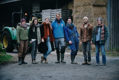 Het team van Bioboerderij De Zonnekouter