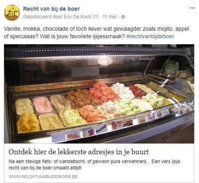 Vraag op Facebook