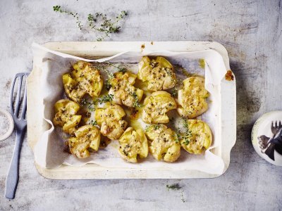 Gecrushte krieltjes in de oven