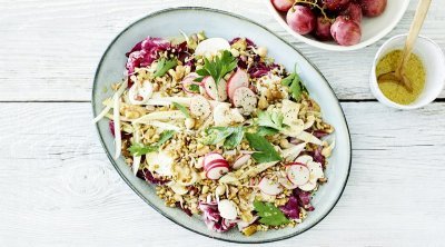 Herfstsalade van witloof met vinaigrette Herfstsalade van witloof met vinaigrette