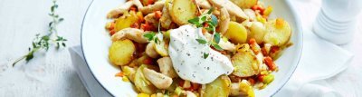 Hippe waterzooi in de wok met kip Hippe waterzooi in de wok met kip