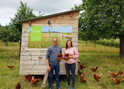 Gert en Liesbeth van bioboerderij 't Kleinhof