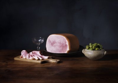 Meesterlyck gekookte ham