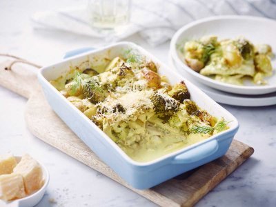 Ovenschotel met griet en aardpeer Ovenschotel met griet en aardpeer