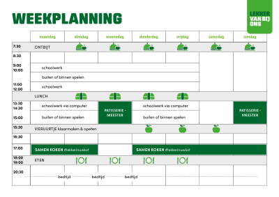 weekplanning weekplanning