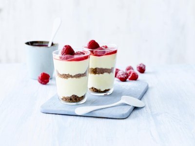 Witte chocolademousse met speculaas