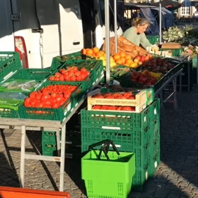Groente- en fruitkraam Grote Markt Mechelen