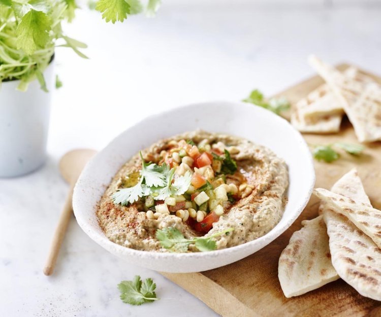 Baba Ganoush met flatbread