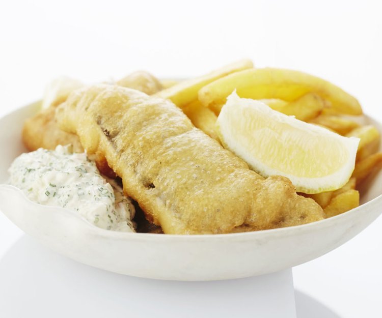 Fish & chips met pladijs Fish & chips met pladijs