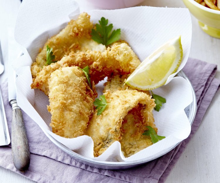 Fishsticks van pladijsfilets Fishsticks van pladijsfilets