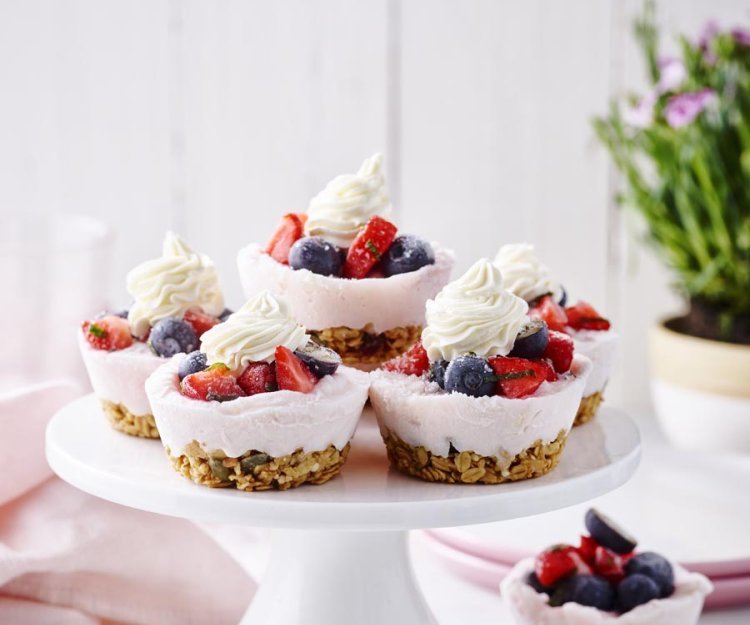 Frozen yoghurt cupcakes Frozen yoghurt cupcakes