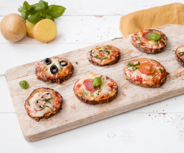 Minipizza van aardappel Minipizza van aardappel