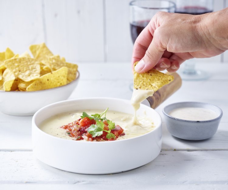 Nacho's met kaasdip Nacho's met kaasdip