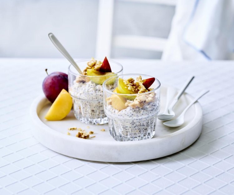 Overnight oats met pruimen en chai spice mix Overnight oats met pruimen en chai spice mix