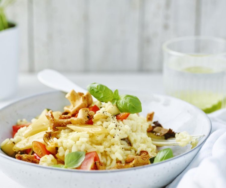 Risotto met Belgische groentjes Risotto met Belgische groentjes