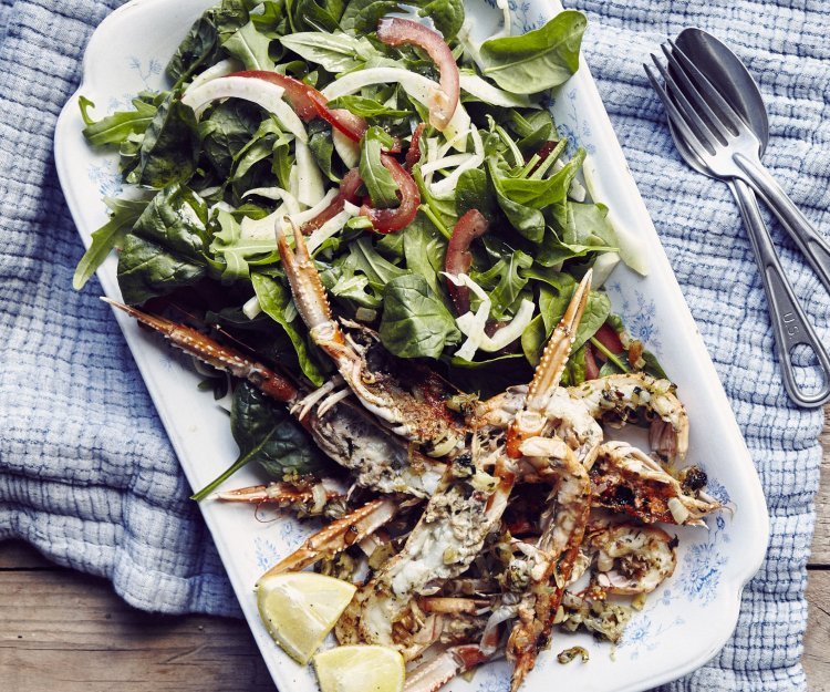 Salade de langoustines