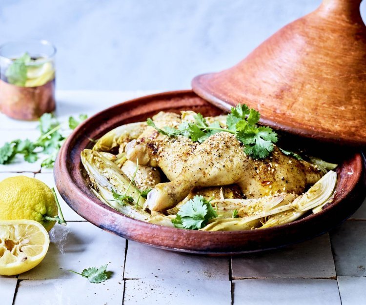 Tajine de poulet aux chicons Tajine de poulet aux chicons
