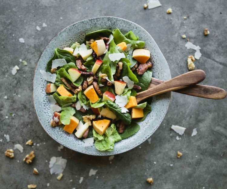 Winterse butternutsalade Winterse butternutsalade