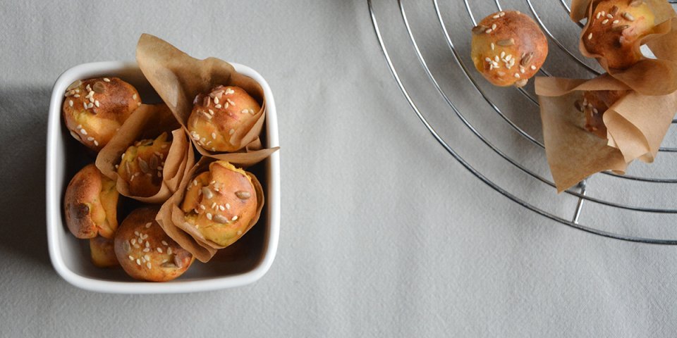 Aardappelmuffins met cottage cheese Aardappelmuffins met cottage cheese