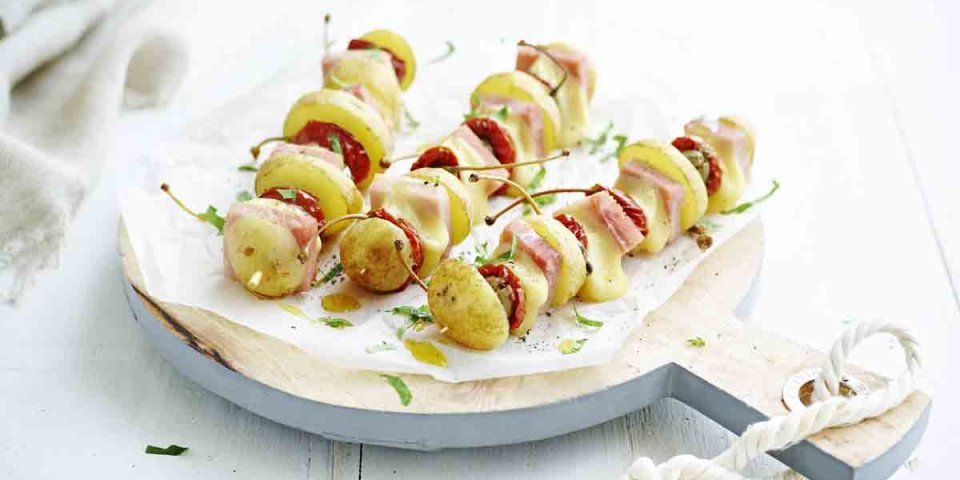 Brochettes de pommes de terre