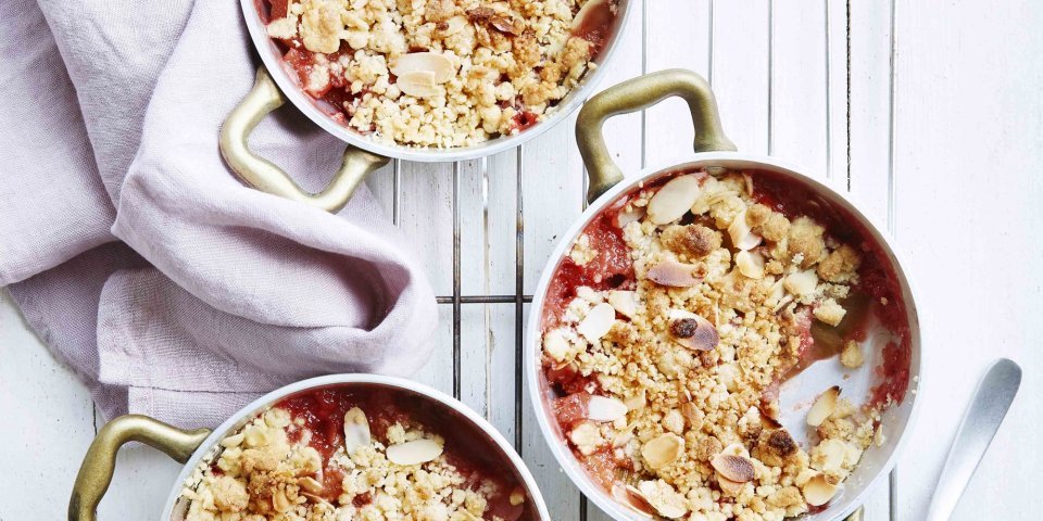 Crumble fraises rhubarbe Crumble fraises rhubarbe