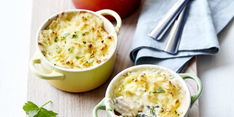 Gratin d’aiglefin aux épinards et œuf dur Gratin d’aiglefin aux épinards et œuf dur