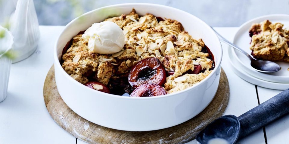 Cobbler met pruimen Cobbler met pruimen