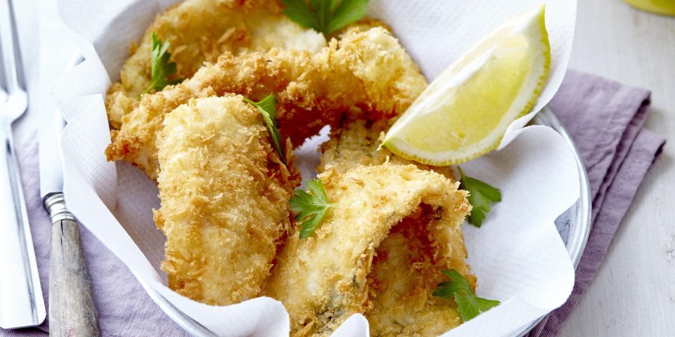 Fishsticks van pladijsfilets Fishsticks van pladijsfilets