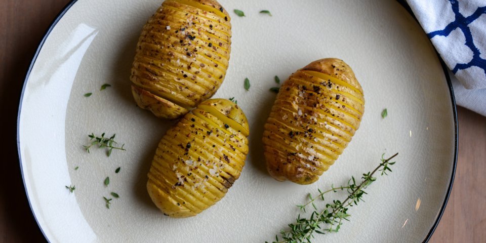 Hasselback aardappelen