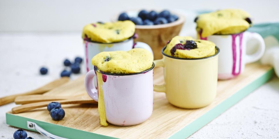 Mug cake aux myrtilles Mug cake aux myrtilles
