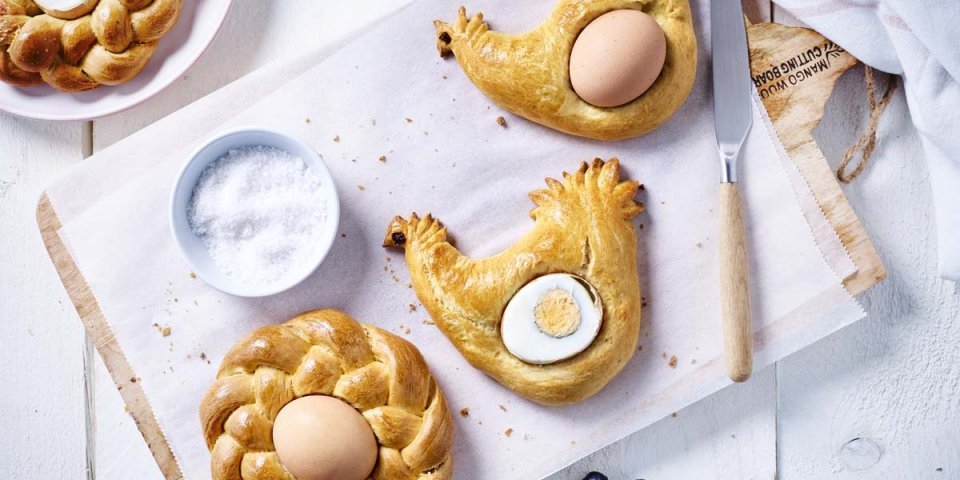 Paasbrood met ei Paasbrood met ei
