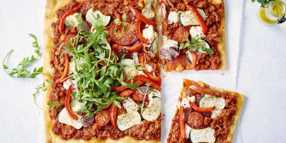 Pizza met lamsvlees Pizza met lamsvlees