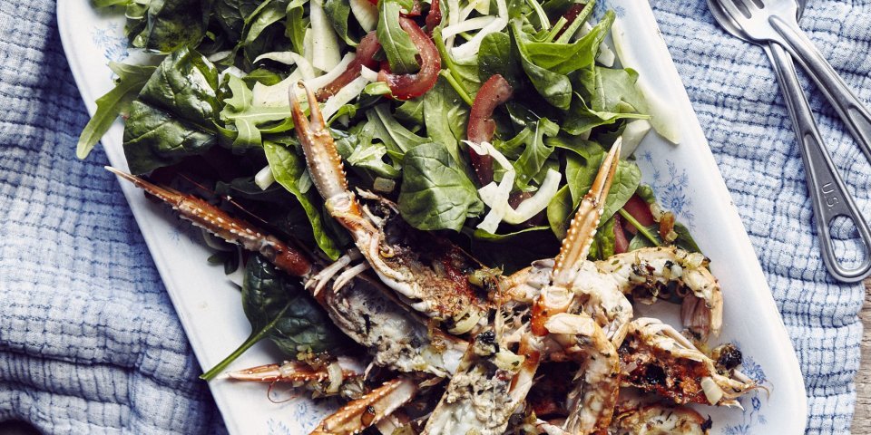 Salade de langoustines