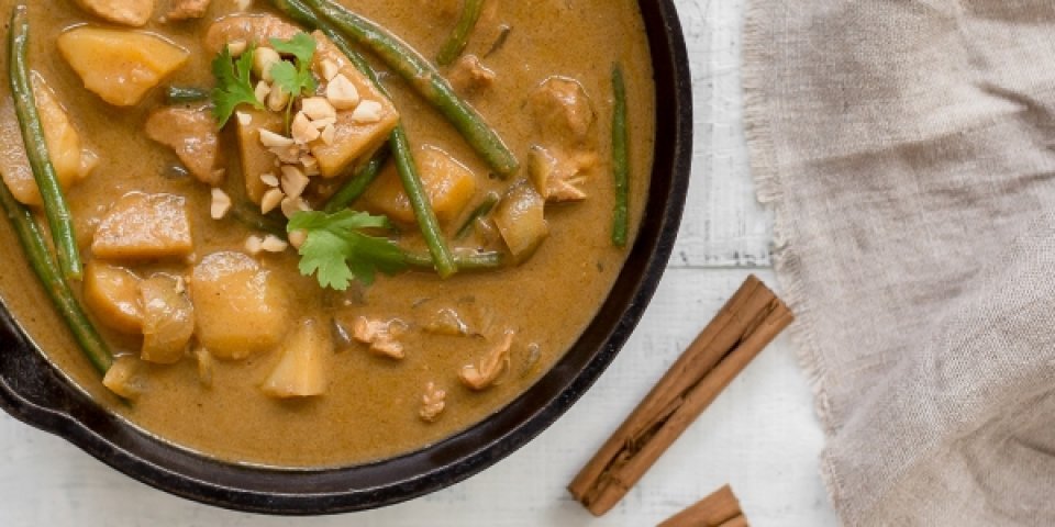 Massamancurry met aardappel