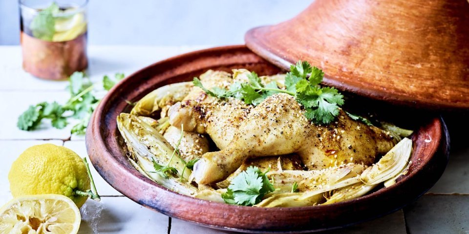 Tajine de poulet aux chicons Tajine de poulet aux chicons