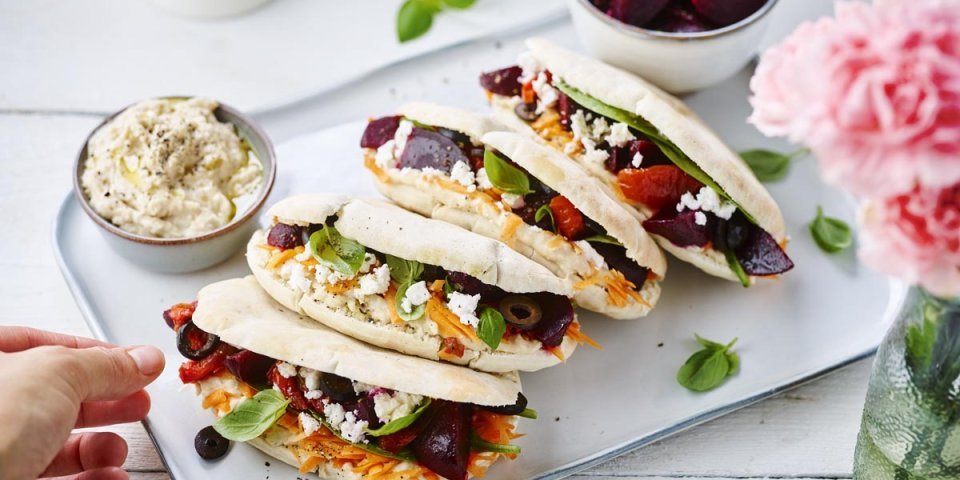 Vegetarische pita Vegetarische pita