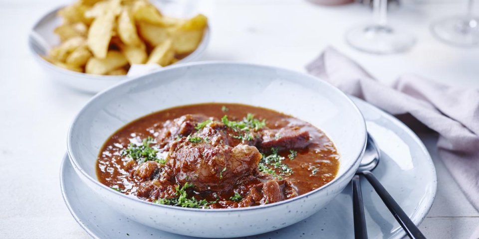 Ragoût de joues de porc à la flamande Ragoût de joues de porc à la flamande